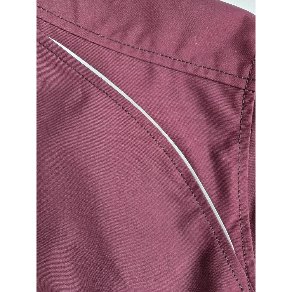 Cutter & Buck Men's M Maroon CB WeatherTec Beacon Full Zip‎ Lightweight Jacket